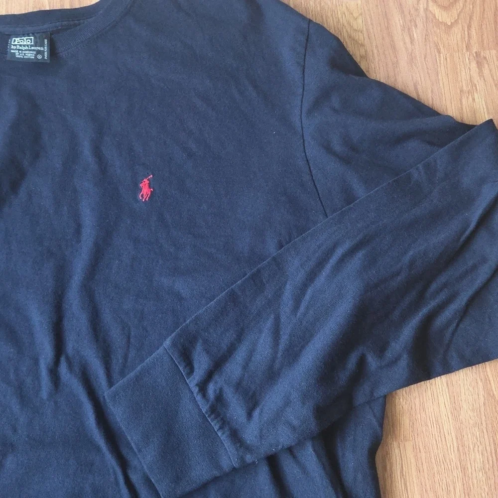 Polo Ralph Lauren Men's Navy Shirt XL Vintage Long Sleeves 100% Cotton